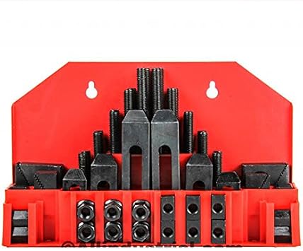 جميع الأدوات الصناعية توريد 58 Pc Pro-Series 5/8 "T-Slot Clamping Kit for Bridgeport Mill، 1 / 2-13