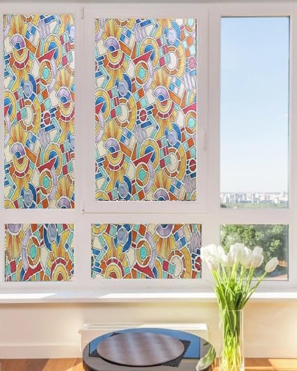 SIA VENDORS Window Self Adhesive Sticker Frosted Glass Film Decorative Premium Privacy Cling for Home Office Bathroom Bedroom, (12" x 74" Inch, Grass Lily) (B0CMQSMLXZ) Amazon Price History, Amazon Price Tracker