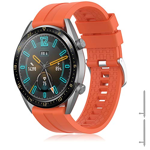 TOPsic Correa Huawei Watch GT 2/Huawei Watch GT Fashion/Sport/Active/Elegant/Classic/Gear S3 Frontier/Galaxy Watch 46mm/S3 Classic, 22mm Pulsera de Repuesto de Silicona Banda