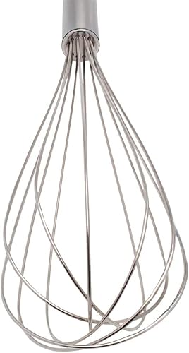 Batedor de Ovos Gourmet Inox 06 Fios Profissional