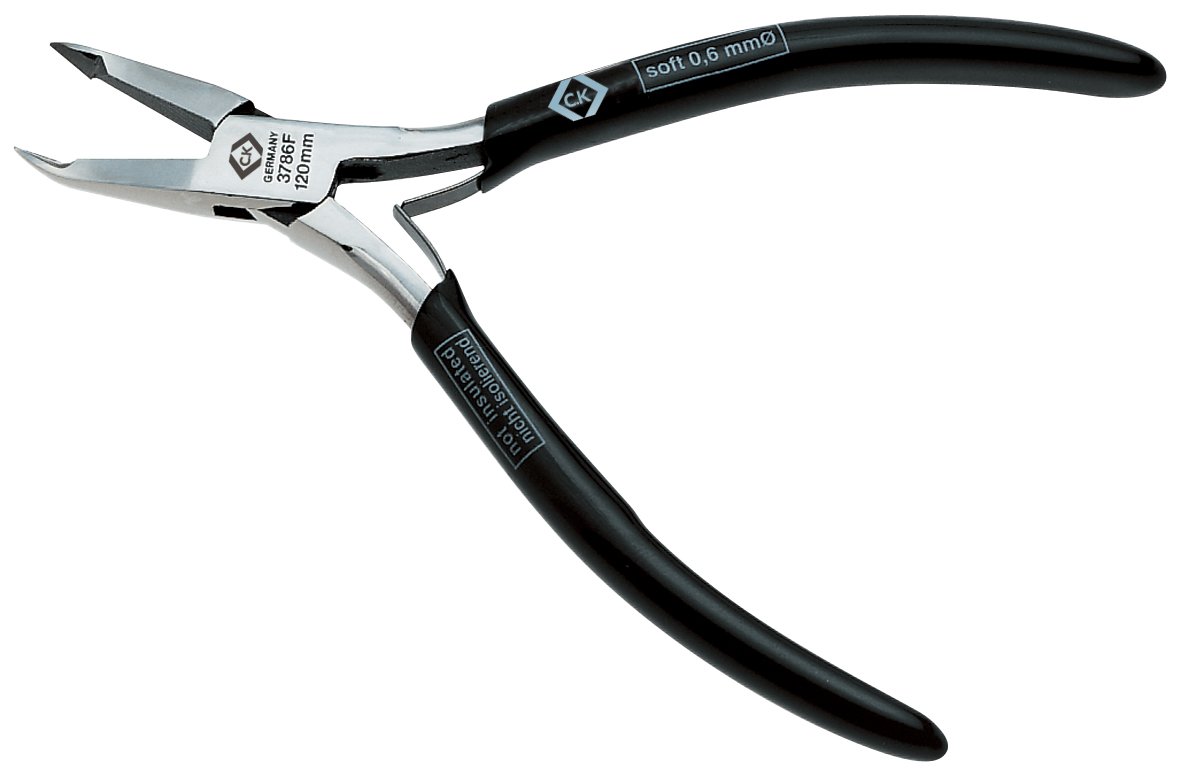 C.K Classic T3786F4 120mm Precision Oblique Cutter Full Flush Cut, Chrome
