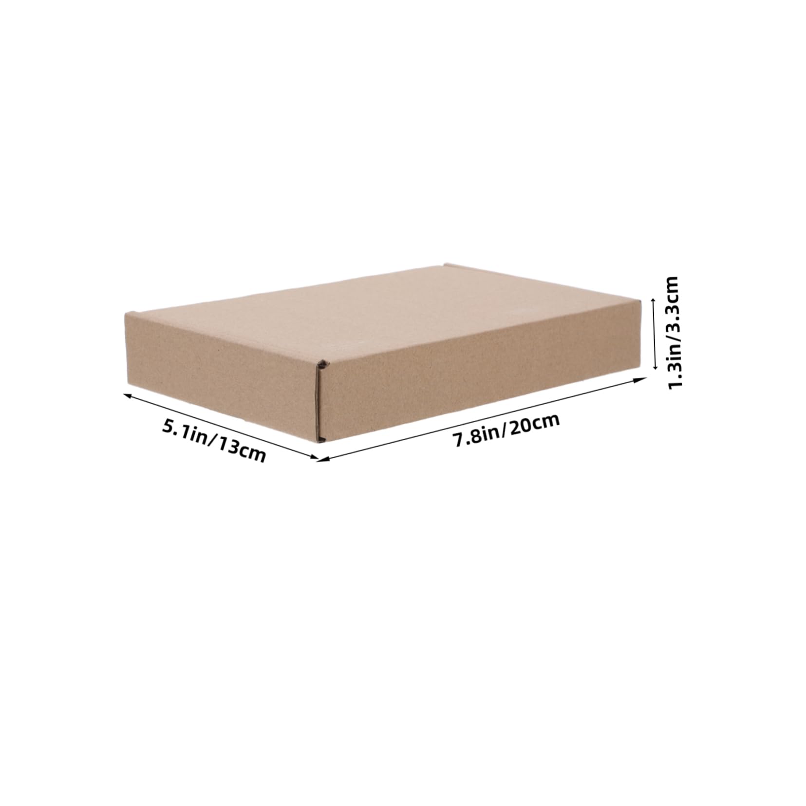 Scatola per Spedizione in Cartone Kraft Dimensione 200x130x33 25 Pezzi | Triplo Strato Irrigidito e Ondulato, Colore Kaki, Bordi Puliti senza Sbavature, per Coperte e Asciugamani