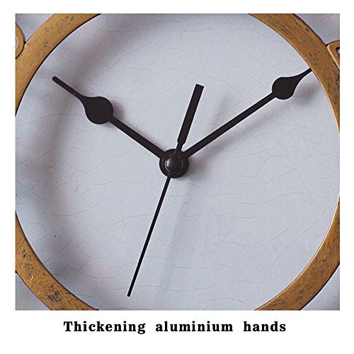 Sac Smarten Arts 8" Silent Quartz Wall Clock Non-Ticking Digital Gold Clocks With 3D Numbers And Plastic Bezel Easy To Read Vintage Wall Clock #TOP3