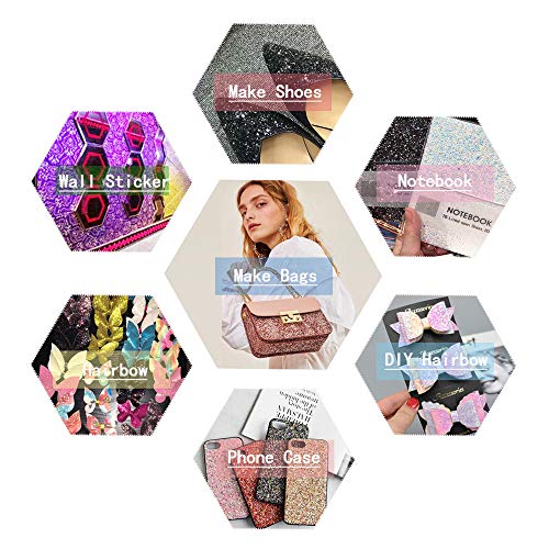 Fogli in ecopelle lucida 30 colori, kit per