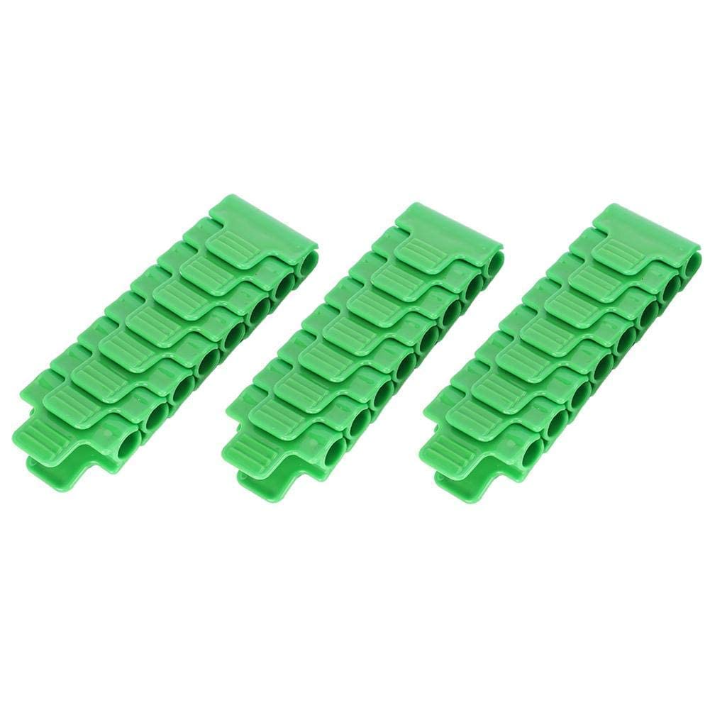 24 Pcs Clips Plastique Pour Serre 11mm - Pinces Fixation Film Serre Et Filets Jardinage