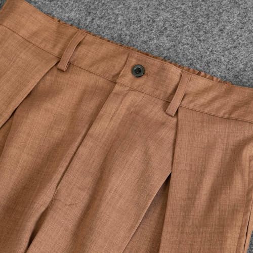 Men's Baggy Dress Pants Wide Leg Pleated Front Casual Old Money Trousers - image 6