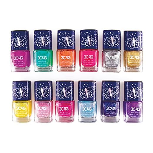 Three Cheers for Girls - Celestial 12-Pack Nail Polish Tower - Nail Polish Set for Girls and Teens - Includes 12 Vibrant Colors - Non-Toxic Nail Polish for Kids - Ages 8+