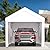 Heavy Duty 12'x20' Portable Carport Canopy Shelter with Roll-Up Doors & Vent Windows, Car Tent Garage Carports Galvanized Steel Frame Car Ports for Cars, Trucks, Boats, RV, Outdoor Storage,White
