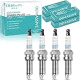 Iridium Spark Plug 1885510060 for Hyundai,4 PCS Spark Plugs Fit for Hyundai Accent 2012-2018,for Kia