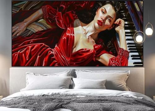 Grand Kit Diamond Painting Piano 220x100 cm Idée Cadeau Idéale pour Passionnés d'Art