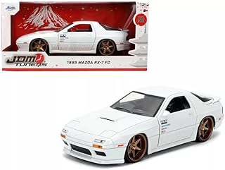 JADA TOYS 1/24 マツダ RX-7 FC3S 1985 ホワイト JDM Tuners 35955 [並行輸入品]