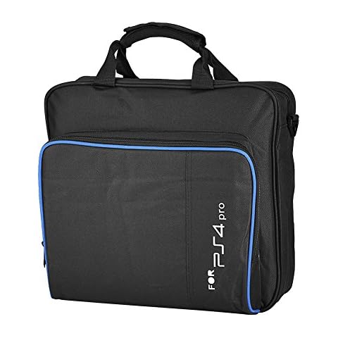 Dilwe Bewinner Bolsa de Transporte con Correa Ajustable para PS4 Pro y Accesorios, Bolsa Impermeable de Nylon para PS4 Pro, Estuche de Viaje para Proteger PS4 Pro Cover