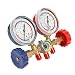 Refrigerant manifold gauge set, VISLONE Manómetros Aire Acondicionado de Refrigeración con manguera...