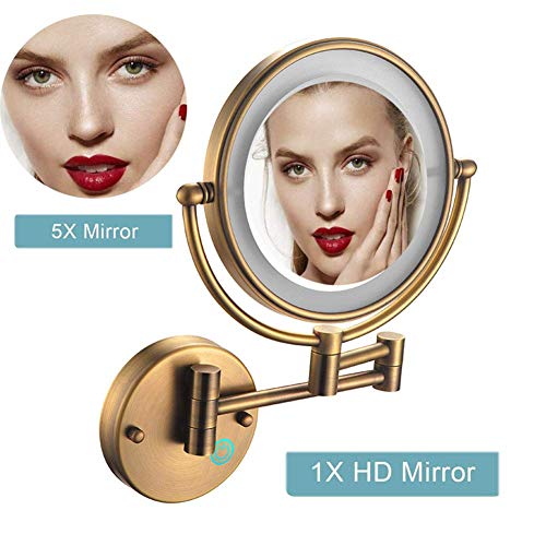 Miroir de maquillage mural pour corriger les détails sans fatigue