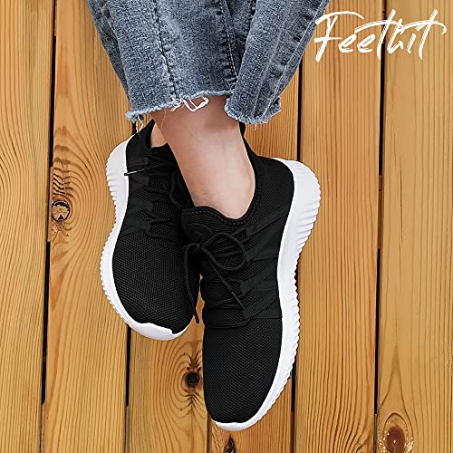 Image of Feethit Womens Slip On Running Shoes Breathable Walking Shoes Lightweight Gym Workout Shoes Non Slip Fashion Sneakers