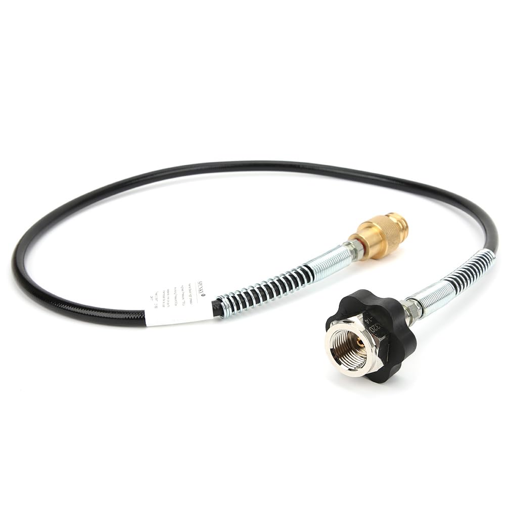 Tubo per soda G1 2 14 Tubo dell'aria ad alta pressione per esterni con ditale Lunghezza 1 m Costruzione in alluminio resistente per sistemi di erogazione di acqua gassata e