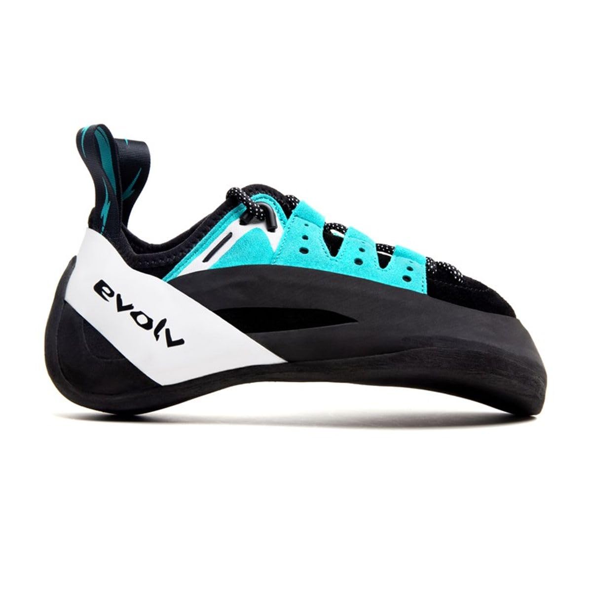 EVOLV Geshido Lace Climbing Shoes - Men's Black/Teal/White 8
