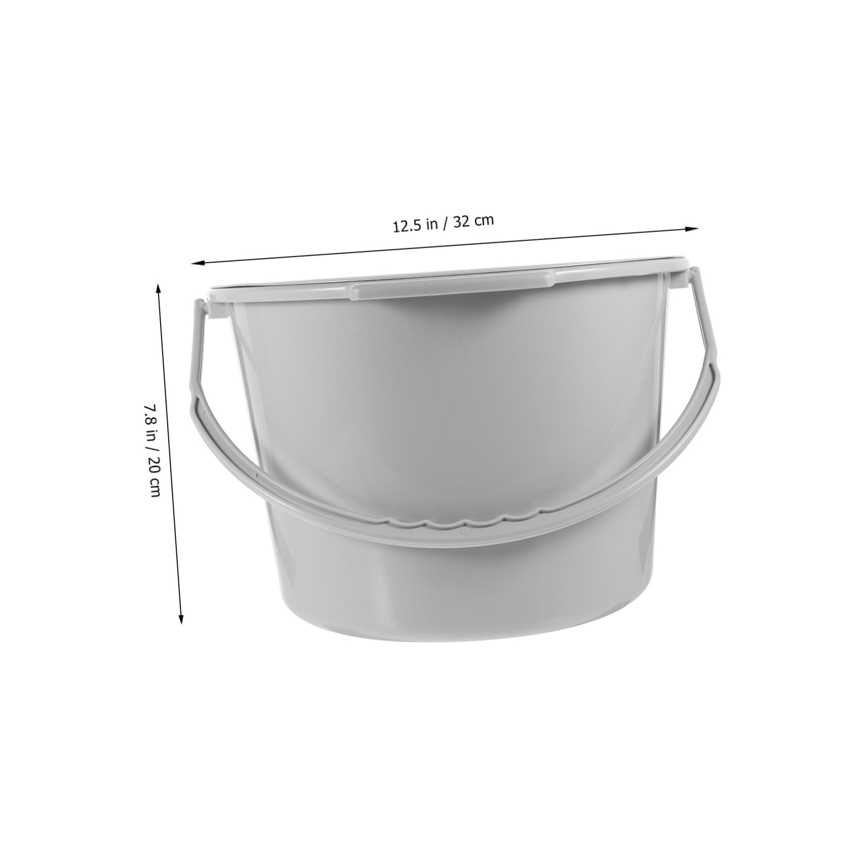 Alipis Vaso da Notte Portatile in Plastico Coperchio per Camera da Letto, Design Pratico e Funzionale, per Uso Domestico e Assistenziale