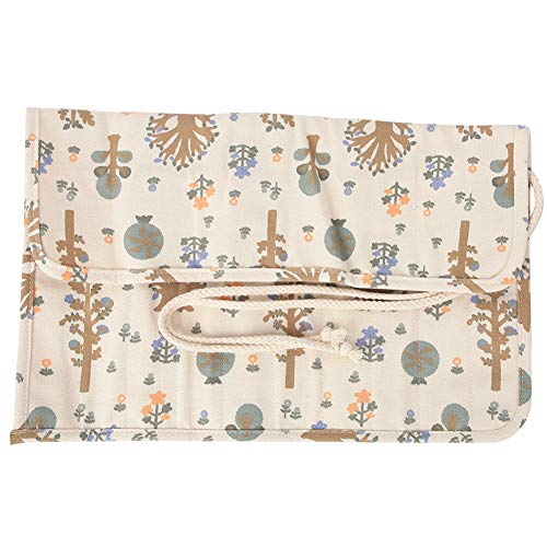 Image of 20 Slot Paint Brush Holder,Canvas Pencil Roll,Portable Roll Art Supply Paintbrush Case for Paintbrushes Pens Markers, for Watercolor Acrylic, Makeup Brush Roll Organizer