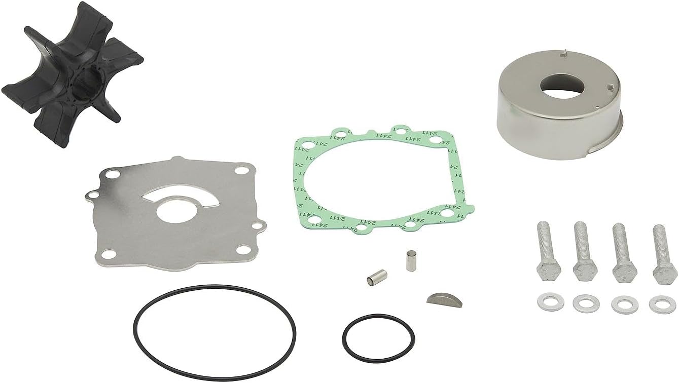 Quicksilver Impeller Repair Kit for Select Yamaha F115 Outboards - Replaces Yamaha 68V-W0078-00-00, 68V-W0078-01-00, Sierra 18-3442