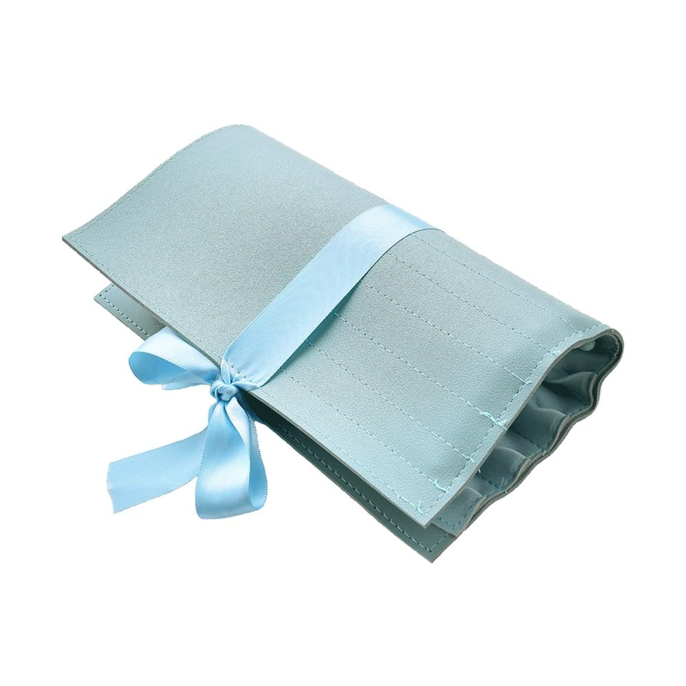 12 pennelli for trucco con manico azzurro Strumenti di bellezza for fondotinta for capelli morbidi e ombretti