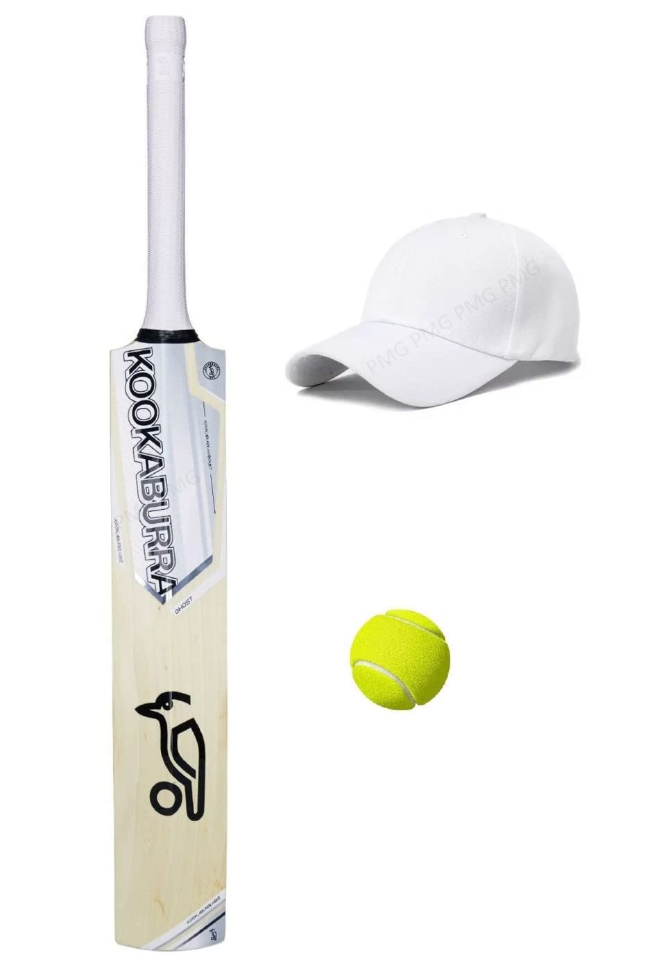 PMG Wooden Cricket Bat Size Full, Age 15+ Years Old Boys, Willow Bat with 1 Ball and 1 Cap (1 Bat, 1 Ball, 1 Cap) (B0B1B4BXJ3) Amazon Price History, Amazon Price Tracker