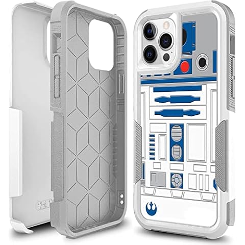 Candykisscase Compatible with iPhone 12, iphone12 Pro Cover, R2D2 Astromech Droid Robot Pattern Shock-Absorption Hard PC and Inner Silicone Hybrid Dual Layer Armor Defender Case for iPhone 12 Cover