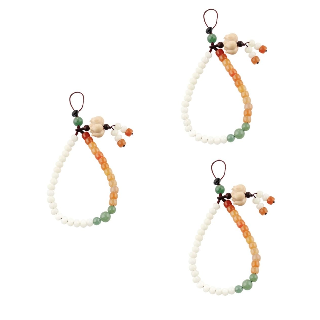 Artibetter 3pezzi Cinturino Per Smartphone Dorata Design Cinese Laccetto Breve Per Cellulari Leggero e Sicuro Accessorio Elegante Per Evitare La Perdita Del Telefono
