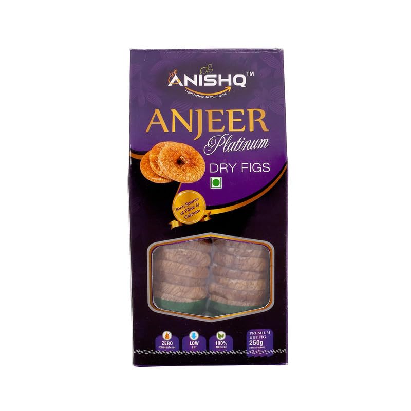 ANISHQ Dry Figs (Anjeer) 250g Dry Fruits | Nuts | Grocery Items