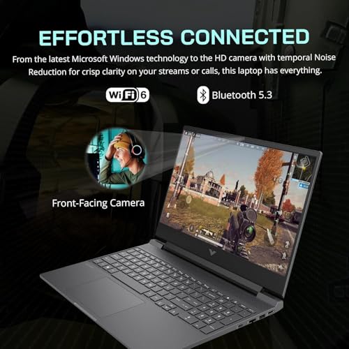 Image of HP 2024 Victus 15.6 inch 144Hz FHD Gaming Laptop, 6-Core AMD Ryzen 5 7535HS (>i7-11800H), Radeon RX 6550M (>RTX3050), Backlit KB, DTS X Ultra, W /512GB PSD, Windows 11 H(32GB GDDR5|1TB SSD)