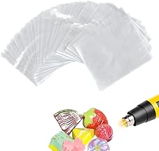 100 sacchetti termorestringenti in POF da 30 x 50 cm, trasparenti, termorestringenti, per confezioni fai da te fatte in casa, sapone, bombe da bagno, candele