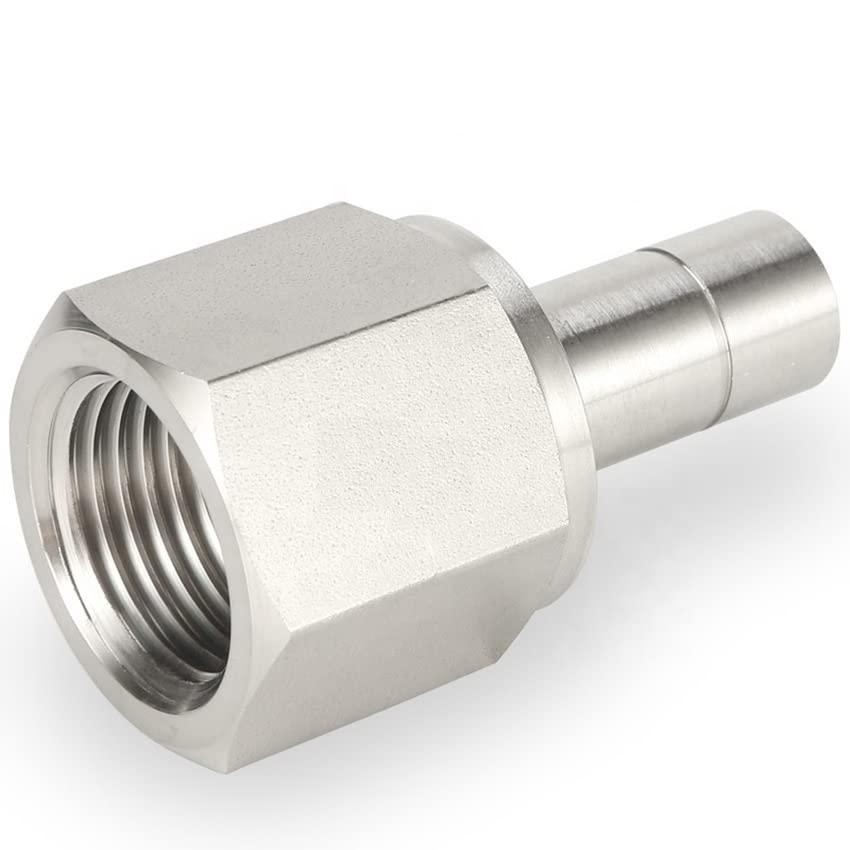 Stainless Steel Swagelok Tube Fitting, Female Tube Adapter, 1/8 in. Tube OD x 1/8 in. AN Tube Flare | Swagelok Stainless Steel Swagelok Tube Fitting, Female Tube Adapter, 1/8 in. Tube OD x 1/8 in. AN Tube Flare | Swagelok