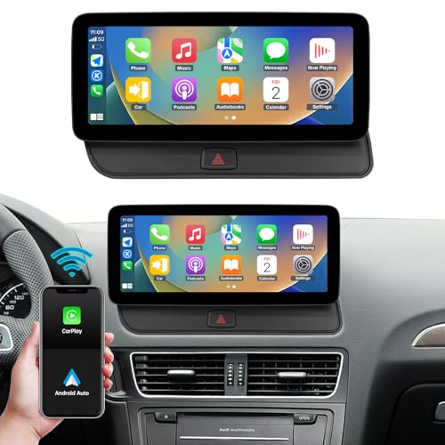Ninetom Autoradio 12,3 Zoll Touchscreen mit kabellosem Carplay und Android Auto