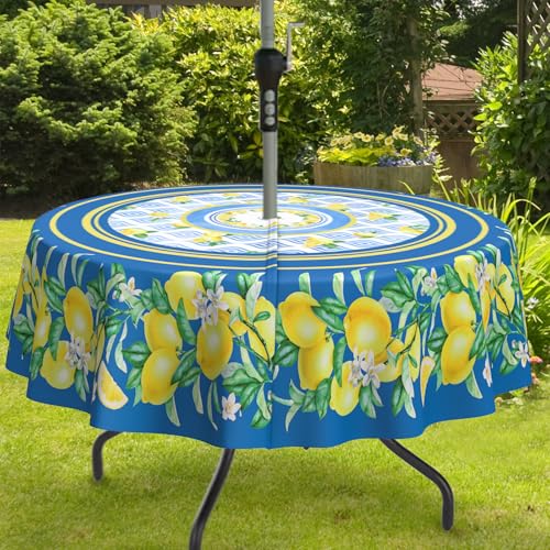 bnhjsdw Blue Lemon Table Cover