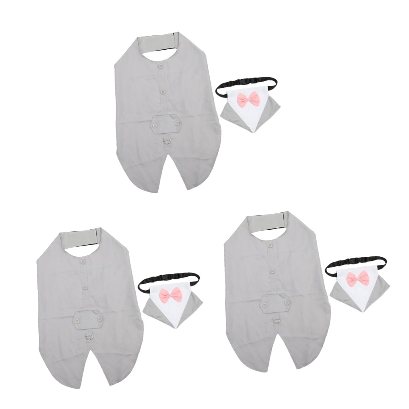 Chemise à nouer smoking formel pour chiens YARNOW : vêtements de fête et mariage pour animaux