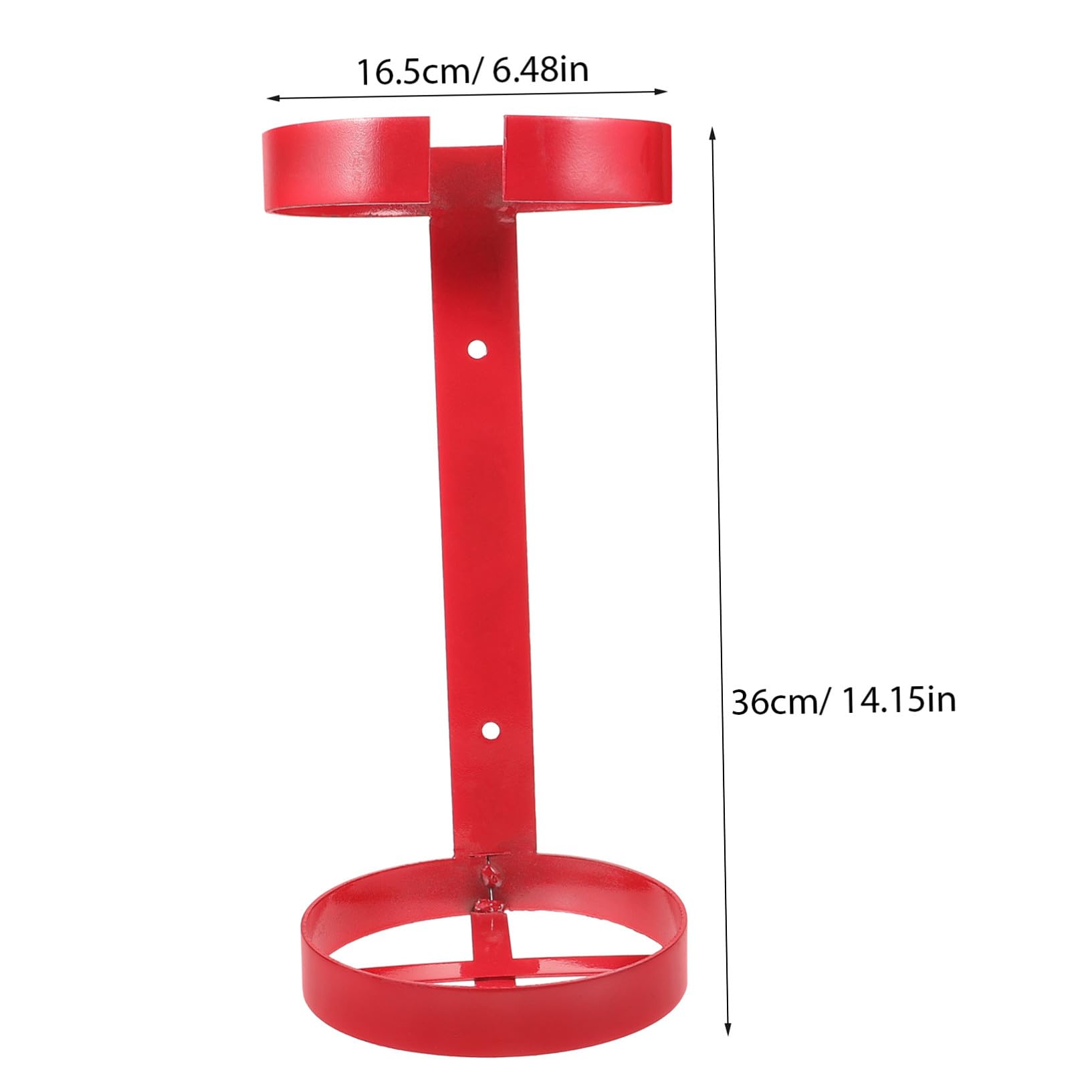 VILLCASE Soporte Metálico de Hierro Rojo para Extintor de Incendios de 5-6kg Montaje en Pared Firme y Estable Diseño Resistente para Vehículo y Barco