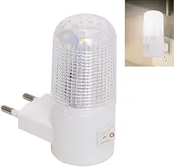 Mini Luminária Abajur De Tomada Plástico Luz Noturna Led Bivolt Quarto Bebê Decoração