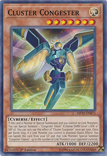 Yu-Gi-Oh! - Cluster Congester - MP19-EN073 - Común - 1ª Edición - Mega Pack De Lata De Sarcófago Dorado 2019