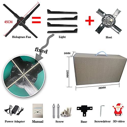 3D-Hologram-FanHologram-Fan-Projector-Screwless-Led-Lights-with-App-and-WiFi-Remote-Control-and-Bluetooth-HD-LED-20001444PX-Resolution-for-Bar-Shop-Halloween-Christmas-177-inches-WiFiAPP