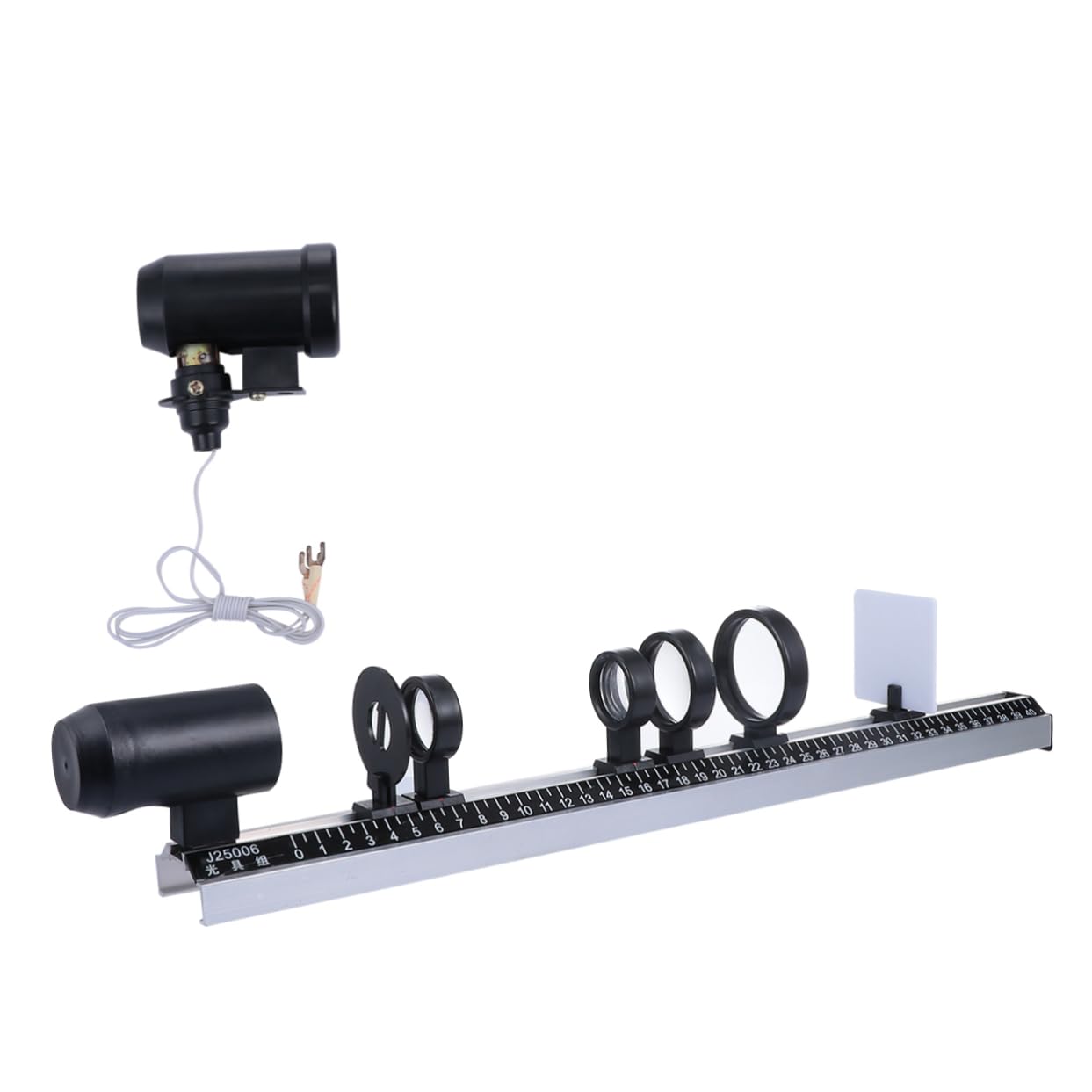 9Pcs Optical Experiment Equipment Set Physical Teaching Tool with Double Convex Lenses for Classroom Demonstrations Convenient Box Packaging for Science Learning