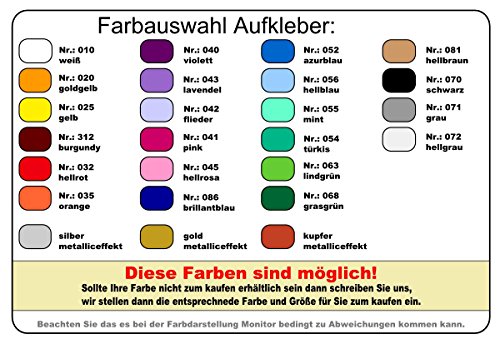 Samunshi® Farbkleckse Aufkleber Klecks Sticker 19 x 20cm schwarz