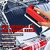 QUANROL 2-Pack Automotive Oil Film Cleaning Brush – Car Clear Vision Glass Cleaner for Car Windows– Car Windshield Cleaner for Cleaning Brush,Light Red #3