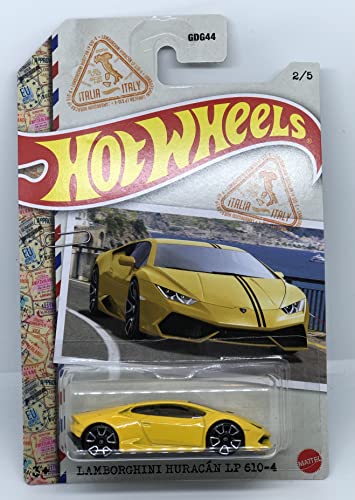 Hot Wheels 2022 Lamborghini Huracan LP 610-4 Yellow miniatura 1
