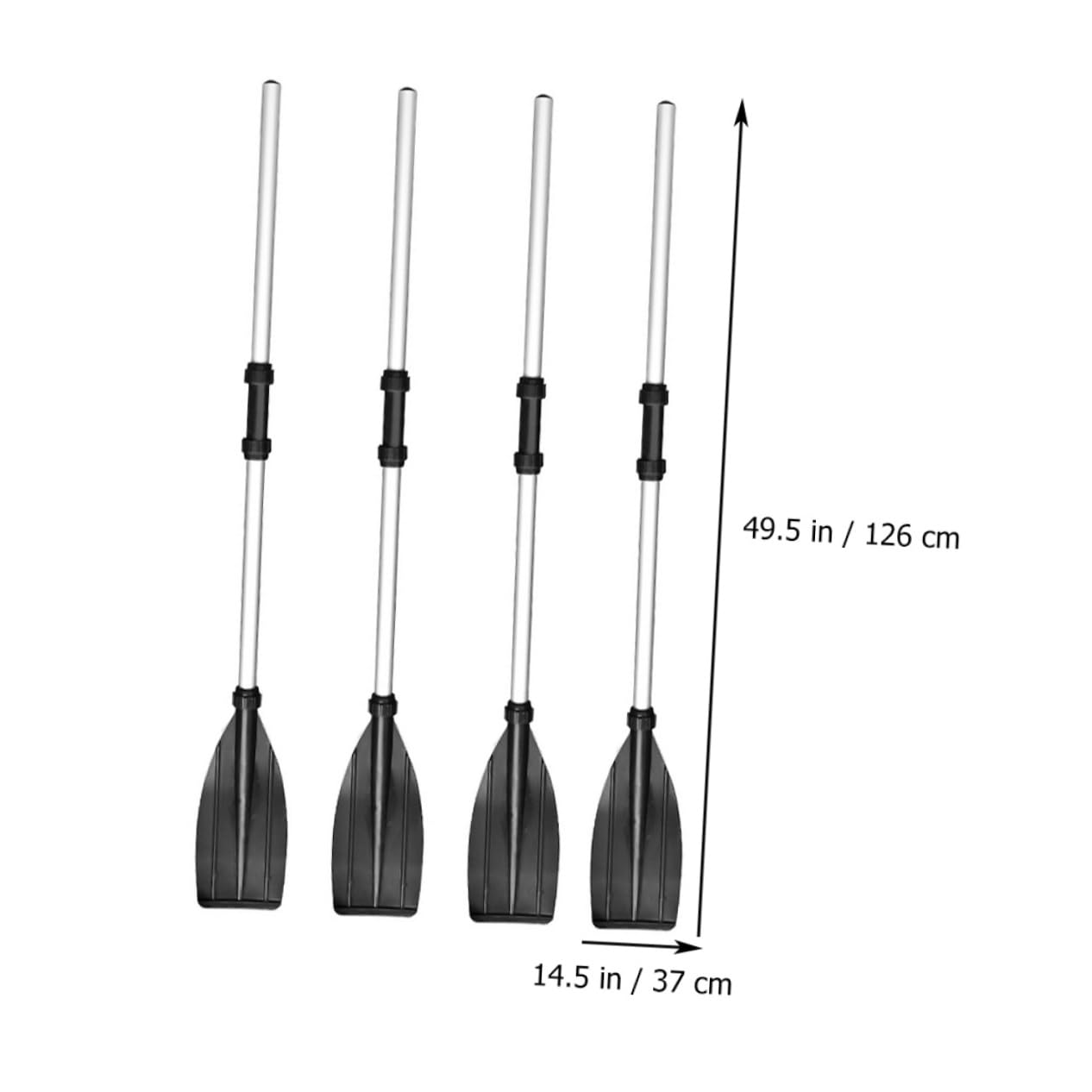 INOOMP Kayak in Lega di Alluminio 4 Pezzi Barca Staccabile Adatta per Kayak Canoa Canottaggio Leggero - Maniglia
