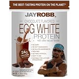 Jay Robb Chocolate Egg White Protein Powder, Low Carb, Keto, Vegetarian, Gluten Free, Lactose Free,
