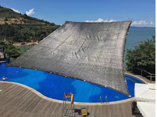 Perfect Sunblock Shade Cloth with Grommets 70% 10 ft x 20 ft Black for Plant Cover Greenhouse Barn Kennel Pool Pergola or Swimming Pool - Image 5