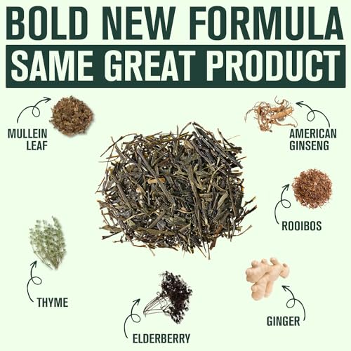 Betterbrand BetterLungs Detox Tea - 20 Loose Leaf Servings - Mullein Leaf, Ginseng, Elderberry, Ginger & Thyme for Lung Cleanse, Congestion Relief, Mucus Detox - Caffeine Free - Image 3