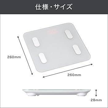 Amazon.co.jp: ショップジャパン アプリ連動体組成計 ホワイト