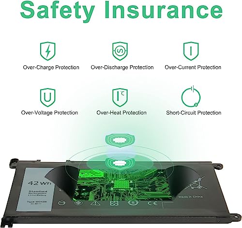 Wefly Laptop Battery Compatible WDX0R for Dell Inspiron 15 5570 7579 5567 5578 5368 5379 7569 13 5378 7368 14 5482 7472 17 5770 5766 7 5588. 4... - Image 5