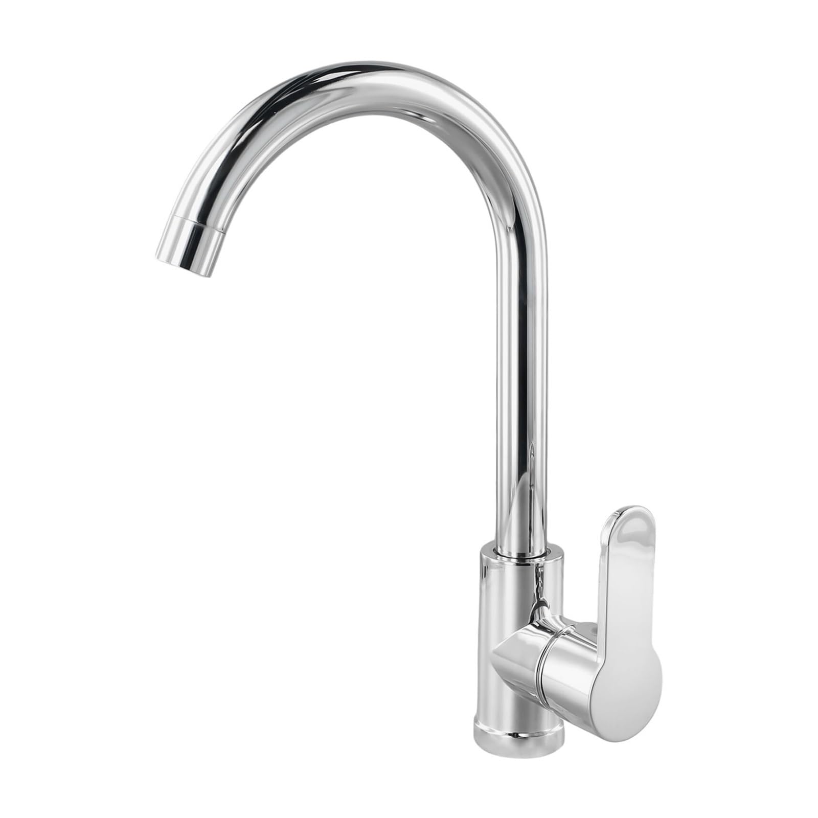 BNGDFDGH Bathroom Faucet Polished Chrome Plated Swivel Basin Sink Cold Hot Mixer Tap Kitchen